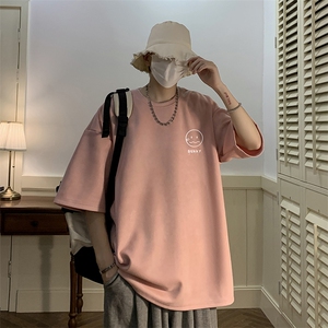 麂皮绒短袖t恤男大码半袖男 JD82072-P25图片