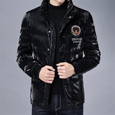 冬季男士加厚羽绒服中年爸爸装外套中年时尚羽绒服SFT93838-P275图片