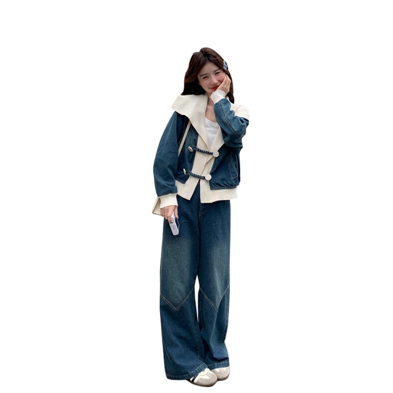 现货牛仔两件套C278-780-P195-K288,女装套装/套裙,2C278