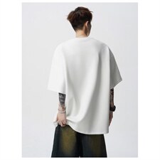 网络图现货美式复古凹凸字母设计感学生痞帅半袖体恤JD931-P30，男装T恤，星座715-7