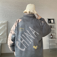 麂皮绒棉衣男大码立领棉袄子男羽绒棉服JM87208-P110，男装棉衣，电商A040