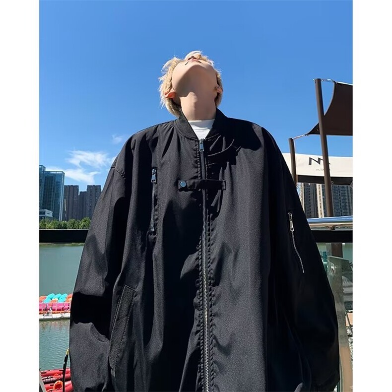 飞行员夹克男女复古美式潮牌情侣款棒球服高街宽松休闲外套~YT679,男装夹克,星座601-1