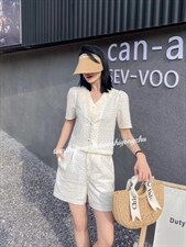 方块刺绣套装，女装职业装，天使公主