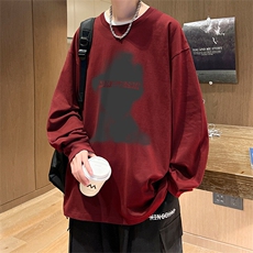 抖音得物供货量大从优可提供视频美式长袖T恤CT846特P25，男装T恤，电商A486-1