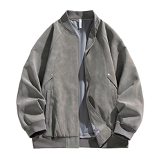 2026春季新款皮衣夹克男青少年学生潮流麂皮外套，男装夹克，星座1206-1（原A206-1）