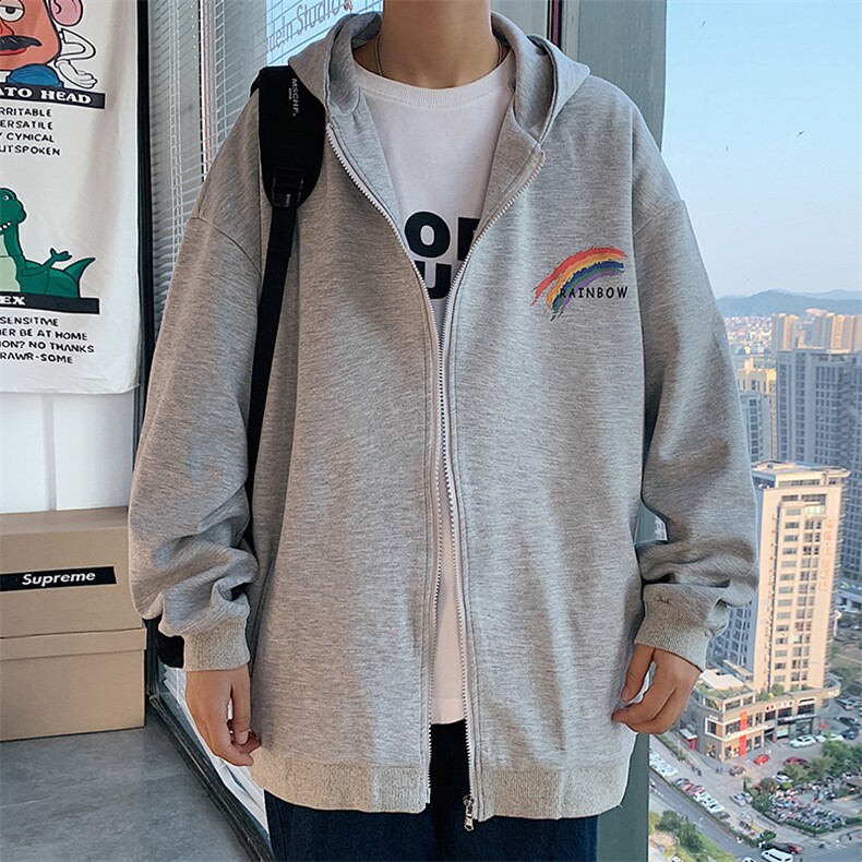 KS21064-P38 加绒P43 连帽开衫卫衣男运动外套大码班服图片