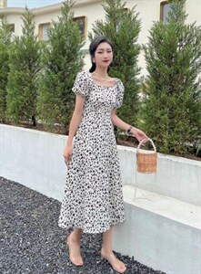 (现货）显瘦连衣裙,四个尺码，两色图片