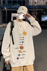 WY21-P28圆领卫衣男士潮牌上衣男长袖T恤男长袖t恤男加绒P36图片