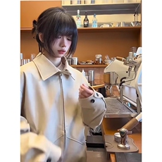 美式麂皮绒立领飞行员夹克男女新款情侣外套513AJK2571P68，男装夹克，星座513A