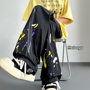 XZ616 夏季新款百搭泼墨速干裤休闲长裤TY2498 M-5XL 特P30控58图片