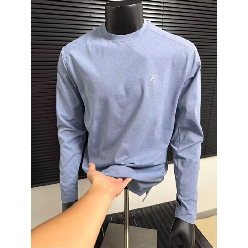 网图高品户外山系情侣宽松吸湿透气速干运动长袖T男女A961-P45,男装T恤,星座1505