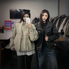 现货在仓W2812M-3XLP115工装皮夹克，男装夹克，电商C313