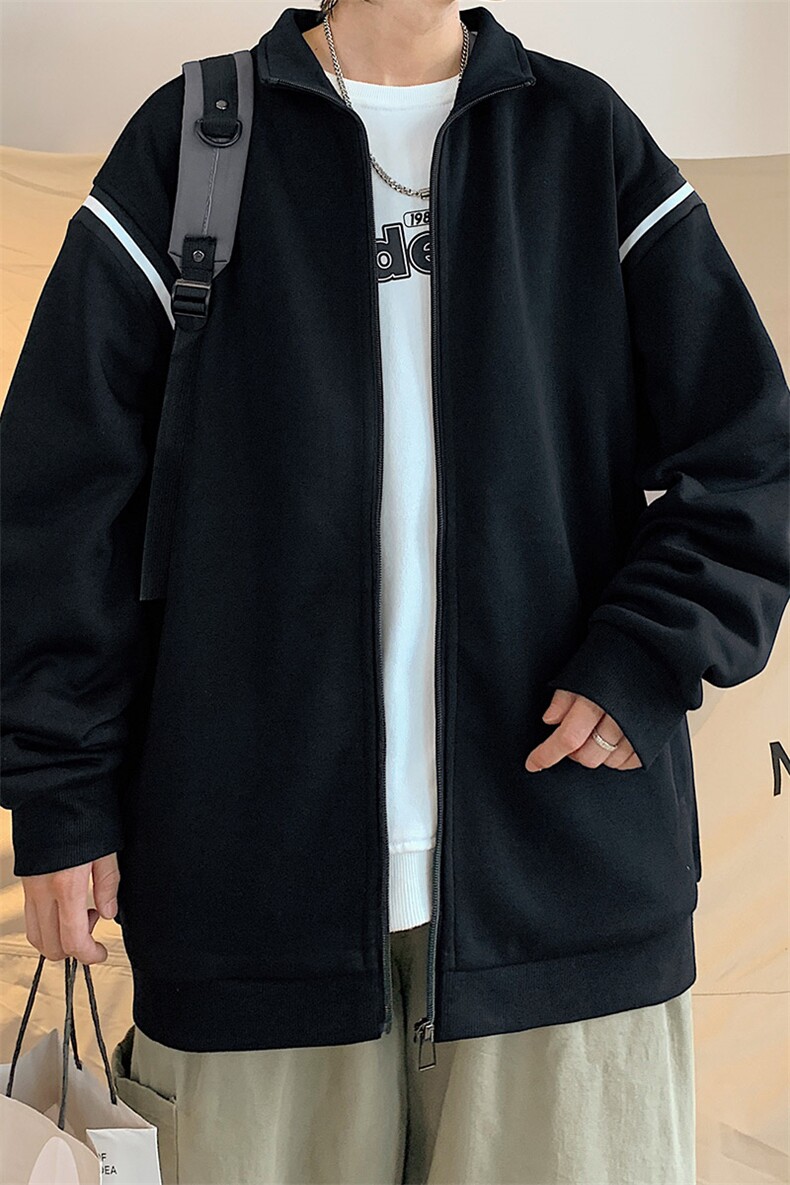 【新品】8853-P562026年春季新款开衫翻领卫衣男休闲宽松百搭,男装卫衣,星座1206-1（原A206-1）