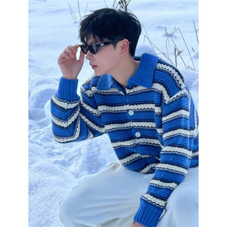 网络图，春秋毛衣开衫开春穿搭针织衫XZ302B-1-M680P58,男装针织衫/毛衣,星座302B-1