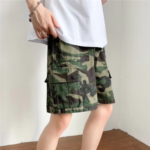 夏季迷彩短裤男潮牌多口袋工装裤流行新款日系潮流慵懒K6358-P32图片