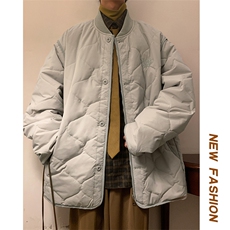 新款大码重工刺绣棒球服男设计感棉服棉衣保暖外套M52-P145-控198，男装棉衣，电商A001