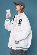 2023秋装时尚刺绣夹克潮中性风男女棒球服外套8007-P85，男装夹克，电商A441-1