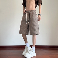 咖白条纹