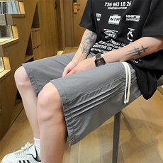 703-DK351-P28夏季休闲风琴压褶短裤锦纶透气M-5XL，男装休闲裤，星座703