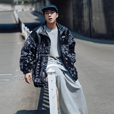 2024冬新款日系外景羊羔毛拼接加厚立领棉衣棉服YG02-P120控150，男装棉衣，星座914-3