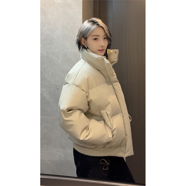 pu皮棉服冬季美式高街棉袄cleanfit短款宽松棉衣外套MF3667-特P85图片