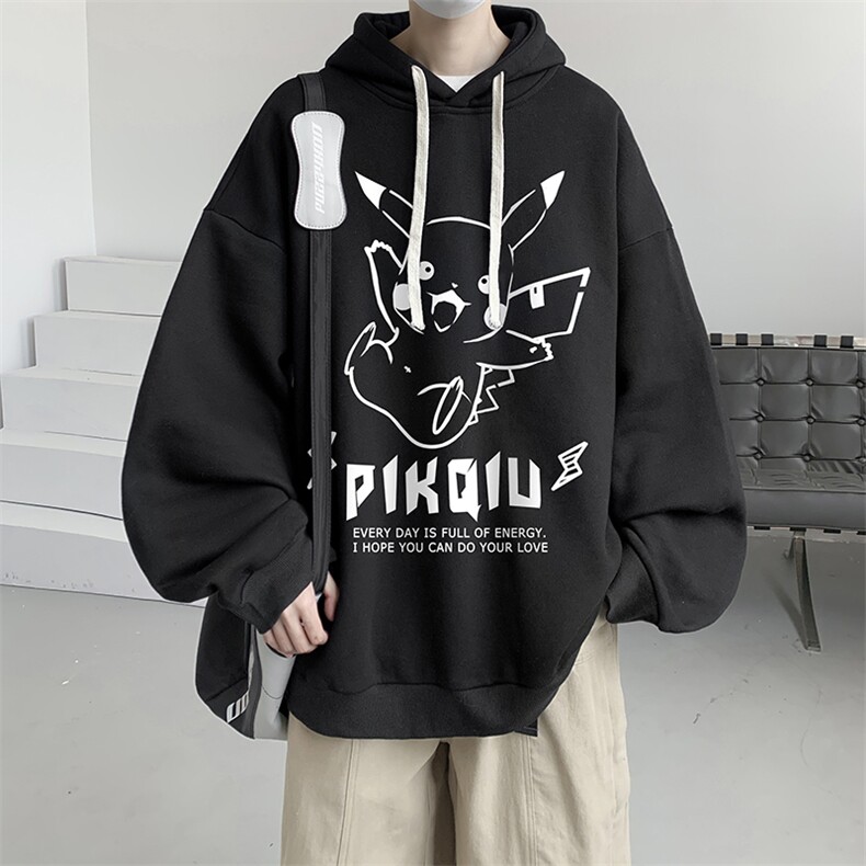 连帽卫衣男大码运动服帽衫外套WY2078-P35 加绒款-P40图片