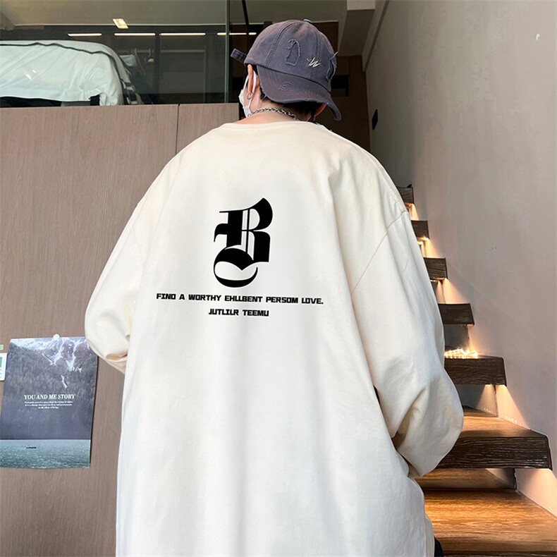 抖音得物供货量大从优可提供视频美式长袖T恤CT681特P25,男装T恤,电商A486