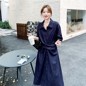 现  货26早春老钱风环保兰牛仔裙2C293-Q872--P165-K268图片