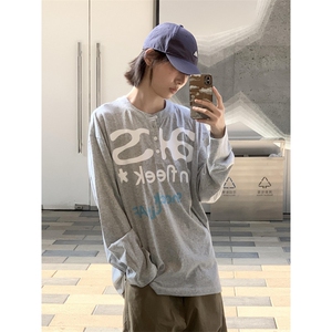 网图 美式复古亚麻速干亨利领长袖t恤男女夏季新款潮牌休闲 特P33图片