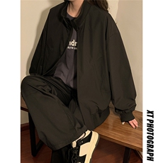 中性！2025春季新款港风短款夹克美式宽松学生外套女105-P65，女装短外套，电商C213(原B265)