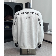 美式字母圆领卫衣男春秋潮牌cleanfit重磅上衣25XW99623特批35，男装卫衣，电商A042