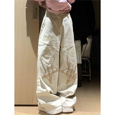 【高质量现货特批50】男女小众设计宽松直筒牛仔裤610A-N8103，男装牛仔裤，星座610A