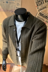 老钱风25新款复古针织衫开衫宽松男装秋装毛衣冬季外套S520-特P68，男装针织衫/毛衣，电商A233-1