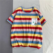 714-2好-T095男女装新款港风短袖棉麻夏季数码印花体恤情侣潮，男装T恤，星座714-1