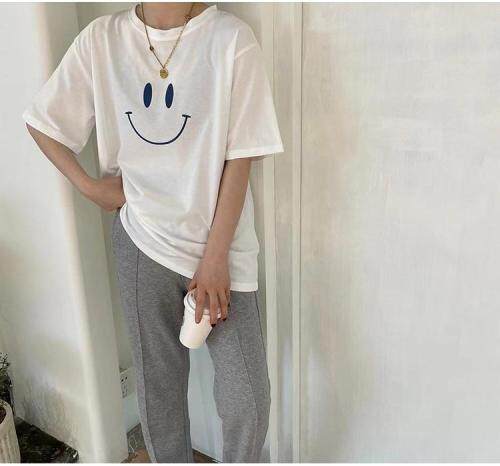 夏季笑脸T，女装，戈朴