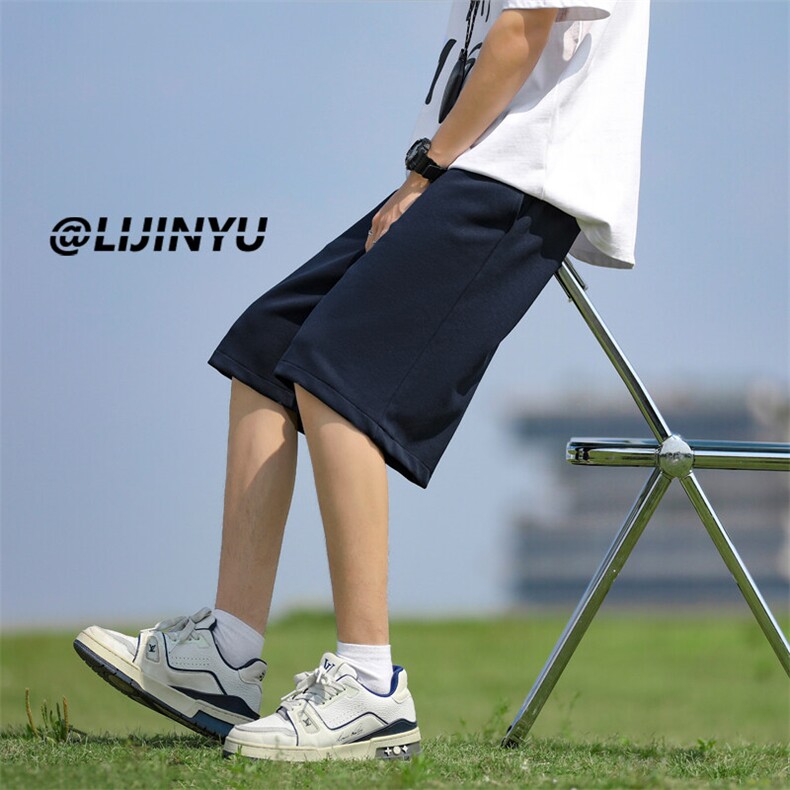 百搭垂顺运动短裤简约宽松休闲时尚短裤直筒TP51：12：29.9，男装休闲裤，星座718-1