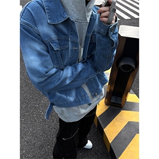 自家图，博主风cleanfit牛仔外套男美式复古爱心夹克JK2414-P90，男装夹克，星座1007（原301D）