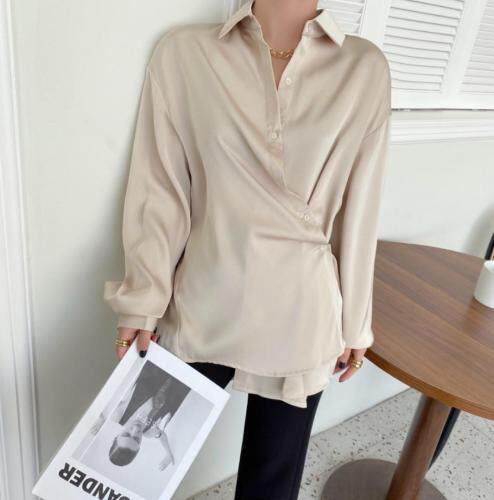 【秋款】现货，醋酸衬衫，女装衬衫，玲珑颂