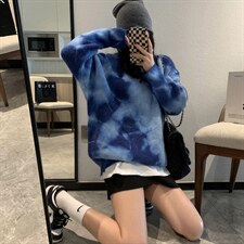 扎染毛衣，女装针织衫/毛衣，XTZ style