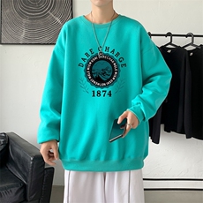 Y2478P38秋季男士bf宽松卫衣港风卫衣新款圆领韩版潮流衣服，男装卫衣，星座510A-1