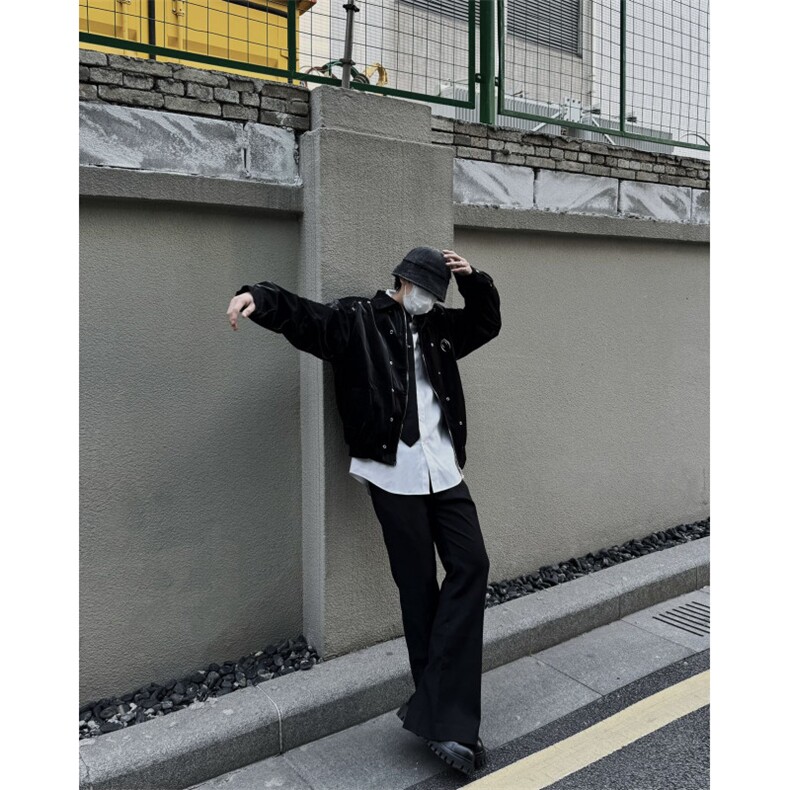 【有货】垫肩外套男春秋款设计感小众夹克上衣-JK2404-特P90,男装夹克,星座1007（原301D）