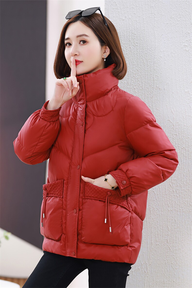 2023年秋冬新款棉衣外套女宽松显瘦立领棉服棉袄,女装棉衣/棉服,雪樱依海