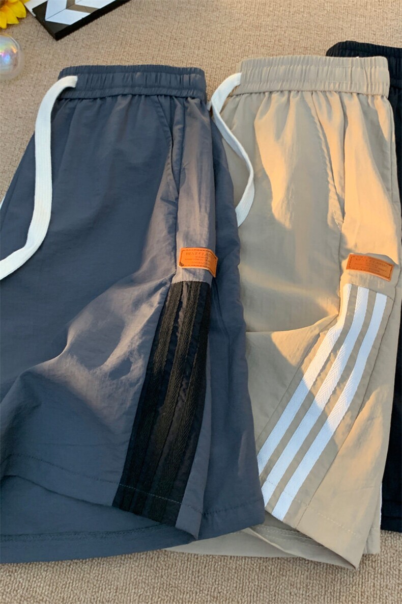 ！2026夏季新款男士织带拼接短裤百搭速干五分裤DK292特P25,男装牛仔裤,电商B220