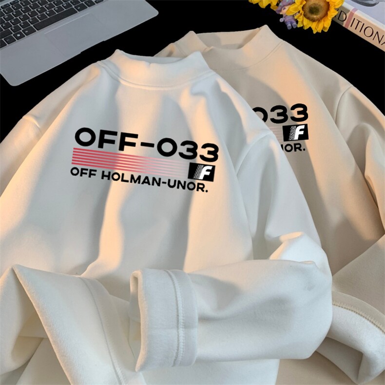 480克重磅德绒加绒半高领打底衫【有货】C403A-DRB2669JR-P35,男装T恤,电商C403A