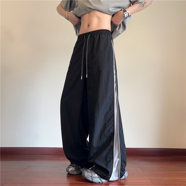 抖音品质夏季新款机能拉链潮流宽松休闲裤B315-K25420-特p35控68,男装休闲裤,电商B315