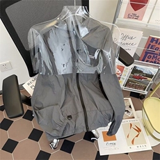 两件套防晒衣外套男女户外运动机能风长袖皮肤衣套装W6538-P69，男装休闲套装，星座412-2