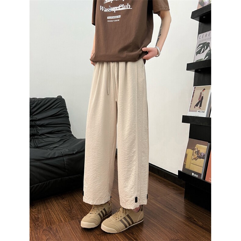 2025夏季新款潮牌百搭直筒阔腿裤休闲小脚九分裤男2533-P40控59,男装休闲裤,电商C305A