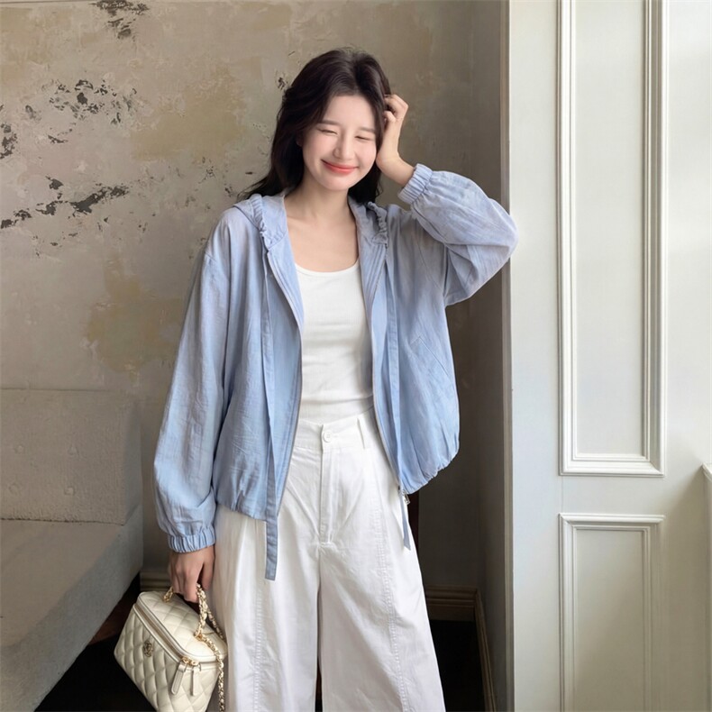 现货春夏主推款棉麻外套防晒衣p125-k198,女装短外套,丝露怡语
