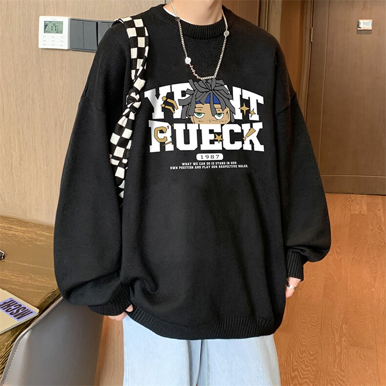 抖音供货、现货秋季冬圆领毛衣宽松打底衫D223A-MY2311-特P40,男装针织衫/毛衣,电商019-1