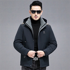 B22-441钱塘2020-3新款商务休闲简约冬季厚款中年男士羽绒服P300，男装羽绒服，钱塘207-3